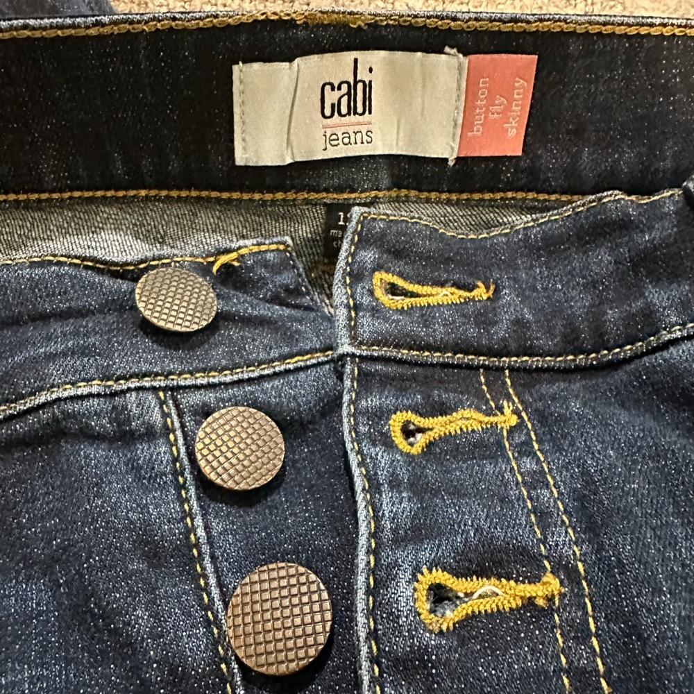 Cabi Button Fly Skinny Jeans Size 12